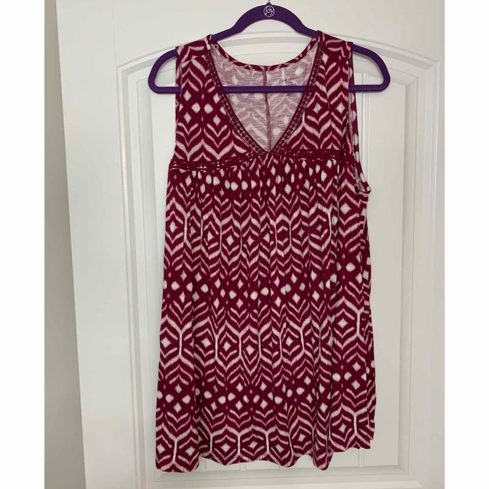 Lane Bryant Ikat Flowy Tank Sleeveless Top